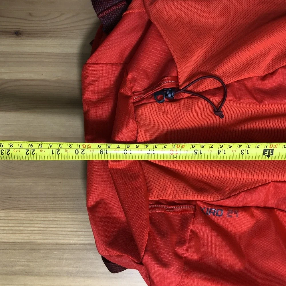 Gregory Kiro 24 Backpack Large Red Travel H2O Hiking Outdoors Pockets